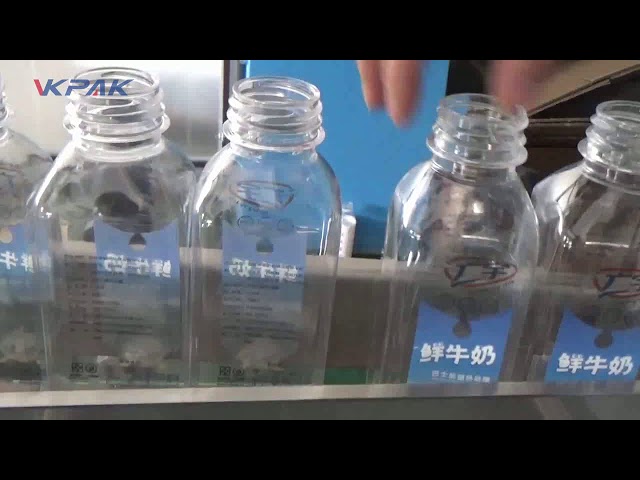 Automatinė dvigubos pusės plastikinių kvadratinių butelių etikečių klijavimo mašina
