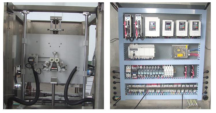 Didelio greičio visiškai automatinė PVC rankovių susitraukimo aplikatorių etikečių klijavimo mašina